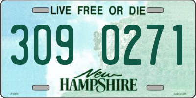 NH license plate 3090271