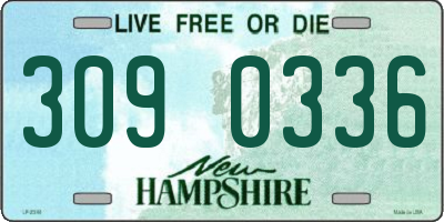 NH license plate 3090336