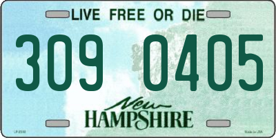 NH license plate 3090405