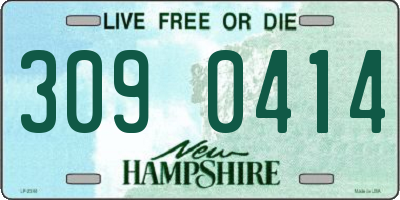 NH license plate 3090414