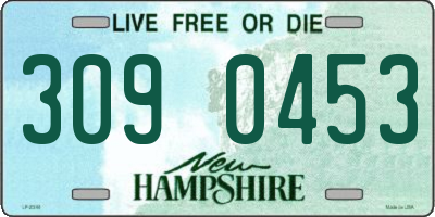 NH license plate 3090453
