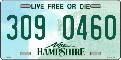 NH license plate 3090460