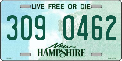 NH license plate 3090462