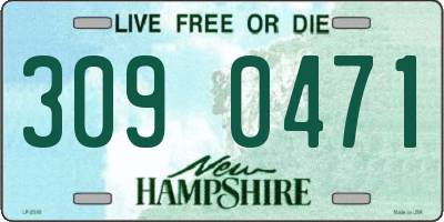NH license plate 3090471