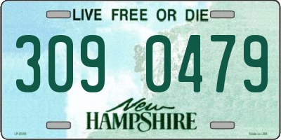 NH license plate 3090479