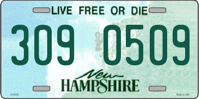 NH license plate 3090509