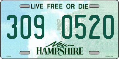 NH license plate 3090520