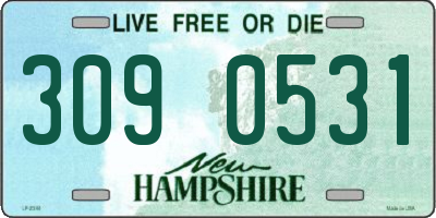 NH license plate 3090531