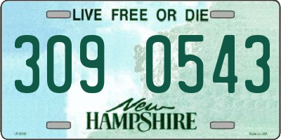 NH license plate 3090543