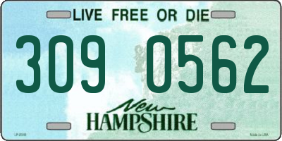 NH license plate 3090562