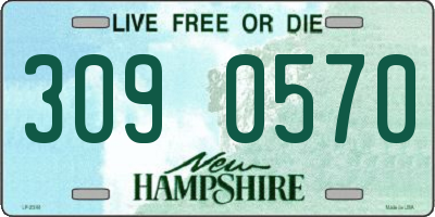 NH license plate 3090570