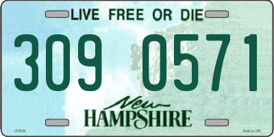 NH license plate 3090571