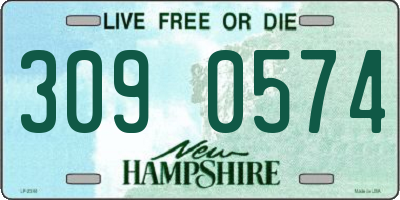 NH license plate 3090574