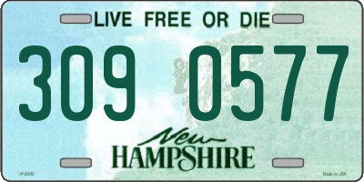 NH license plate 3090577
