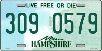 NH license plate 3090579