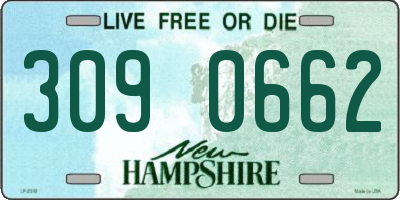 NH license plate 3090662