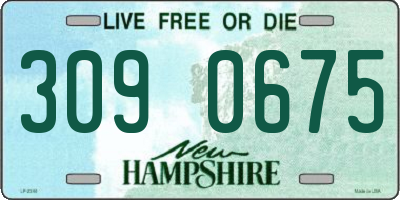 NH license plate 3090675
