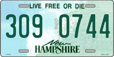 NH license plate 3090744