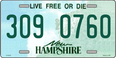 NH license plate 3090760