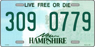 NH license plate 3090779