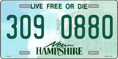NH license plate 3090880