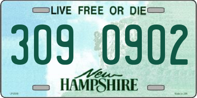 NH license plate 3090902