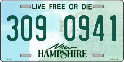 NH license plate 3090941