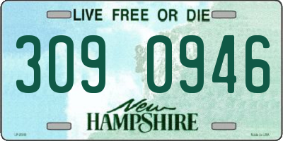NH license plate 3090946