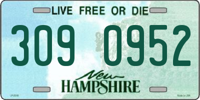 NH license plate 3090952