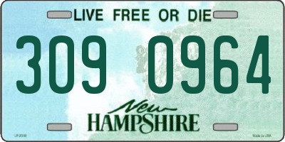 NH license plate 3090964