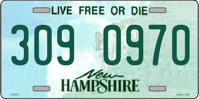 NH license plate 3090970