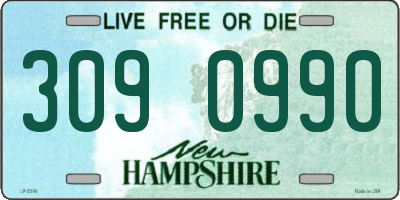 NH license plate 3090990