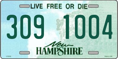 NH license plate 3091004