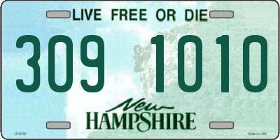 NH license plate 3091010