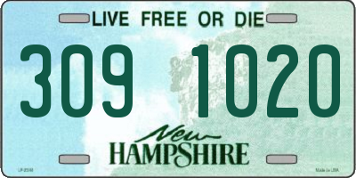 NH license plate 3091020
