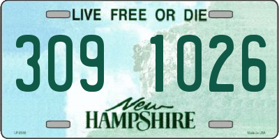 NH license plate 3091026