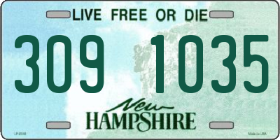 NH license plate 3091035