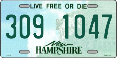NH license plate 3091047