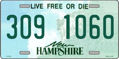 NH license plate 3091060