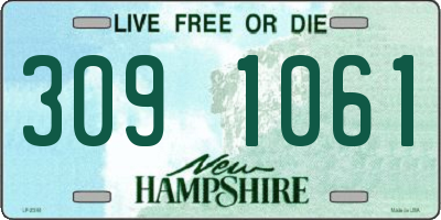NH license plate 3091061
