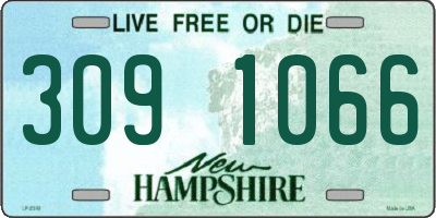 NH license plate 3091066