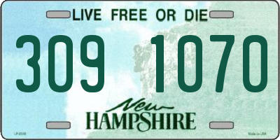 NH license plate 3091070