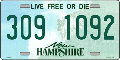 NH license plate 3091092