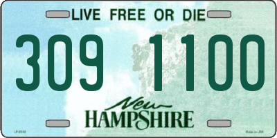 NH license plate 3091100