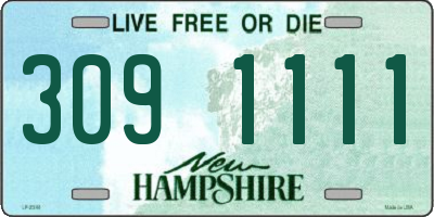 NH license plate 3091111