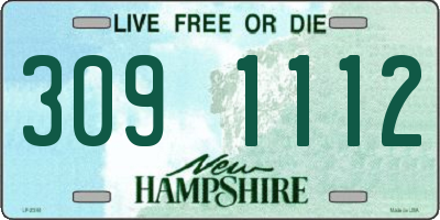 NH license plate 3091112