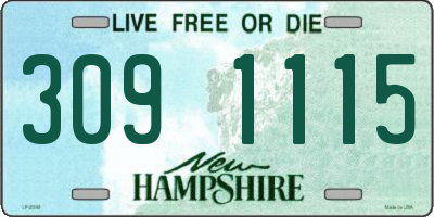 NH license plate 3091115