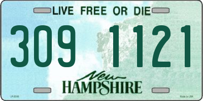 NH license plate 3091121