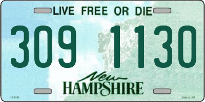 NH license plate 3091130