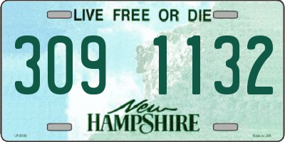 NH license plate 3091132